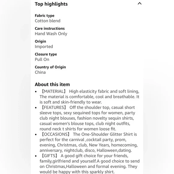 Mousya Women's Sequin Off-The-Shoulder Top-Gold-Size Medium - Picture 4 of 4